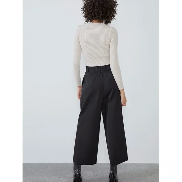 ZARA TECHNICAL FABRIC TROUSERS - Picture 5 of 6